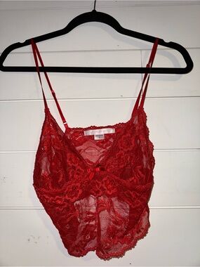Victoria's Secret Red Lace bralette